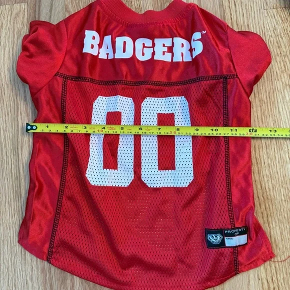 Wisconsin Badger Pet Jerseys And Bandanas Lot College University Badgers Dog - Picture 10 of 13